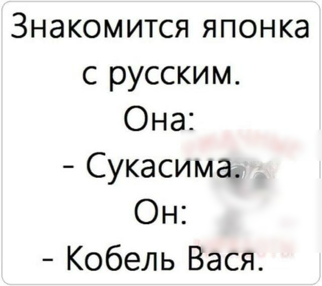 Знакомится японка с русским Она Сукасима Он Кобель Вася