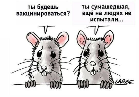 ты будешь ты сумашедшая вакцинироваться ещё на людях не испытали