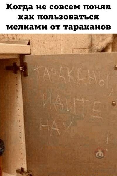 Когда не совсем понял как пользоваться мелками от тараканов _ Гд