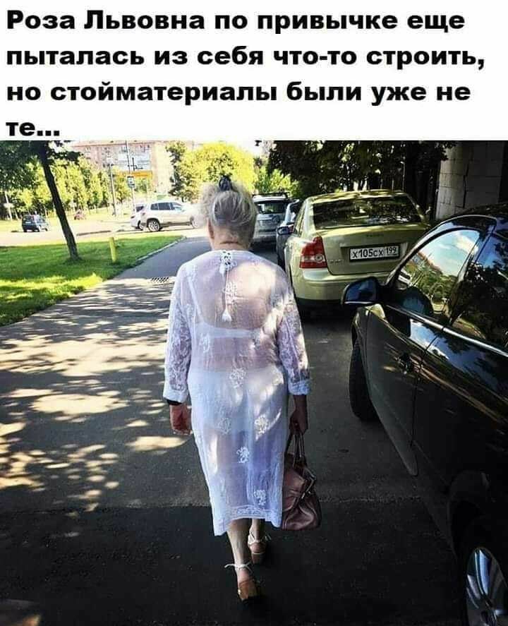 Роза Львовна по привычке еще пыталась из себя что то строить но стойматериалы были уже не