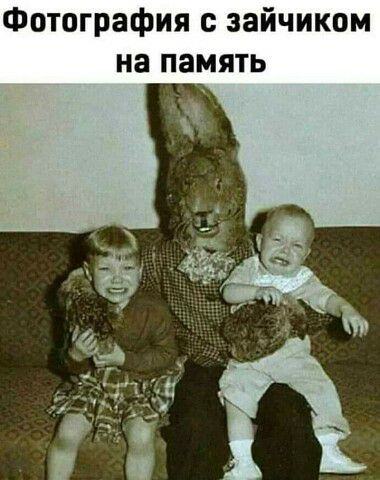 Фотография с зайчиком на память