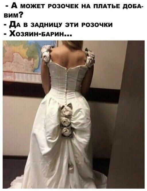 А может розочгк нд ПЛАТЬЕ довд вим дА в зддницу эти розочки Хозяин вник