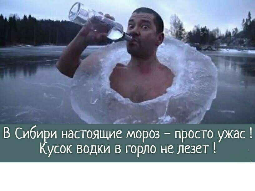 3 Ёі 35 В СибуЁм настоящие мороз просто ужас усок ВОдки в горло не лезет