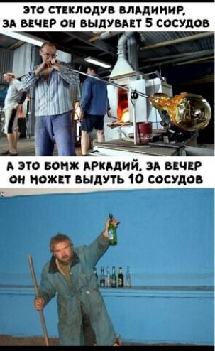 31 СТЕКЛЦДУВ БЛМИНИЕ ЗА ВЕЧЕР он выдувпт 5 сосудов А это ваши индий зд ЦЧЦР ОИ МОЖЕТ ВЫДУГЬ 10 СОСУДОВ