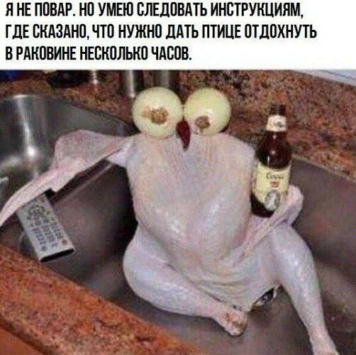 Я НЕ ПОВдР НО УМЕЮ ВЛЕДОВАТЬ ИНОТРУКЦИПМ ГДЕ ВНАЗАНОЛТО НУЖНО ЦАТЬ ПТИЦЕ ОТДОХНУТЬ Б РАКОВИНЕ НЕСКОЛЬКО ЧАСОВ