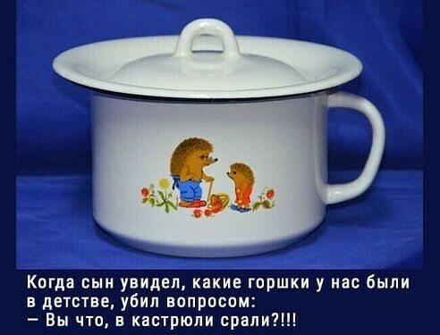 Когда сын увидел какие горшки у нас были в летние убил вопросом Вы что в кастрюли срапиі