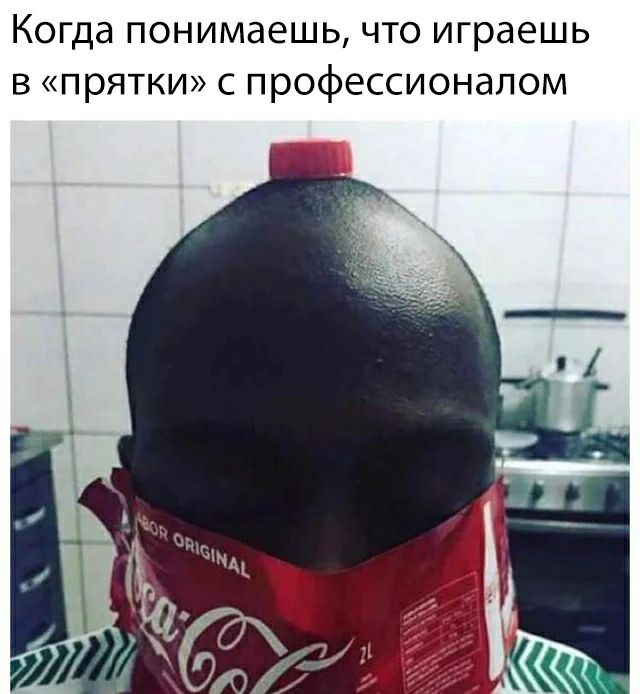 Когда понимаешь что играешь в прятки с профессионалом