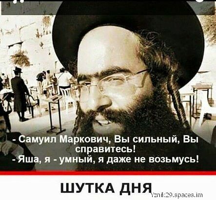 Самуил Маркович Вы сильный Вы справитесь Яша я умный я даже не возьмусь ШУТКА ДНЯ