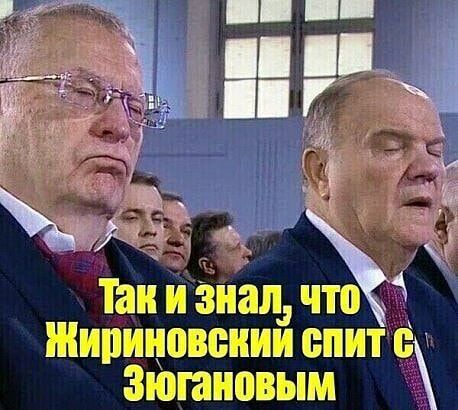 Таи и знал чт 5 Жириновпнии спит в титановым