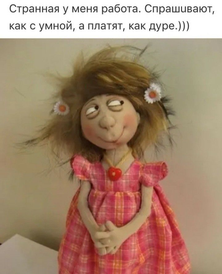 Странная у меня работа Спрашивают как с умной а платят как дуре