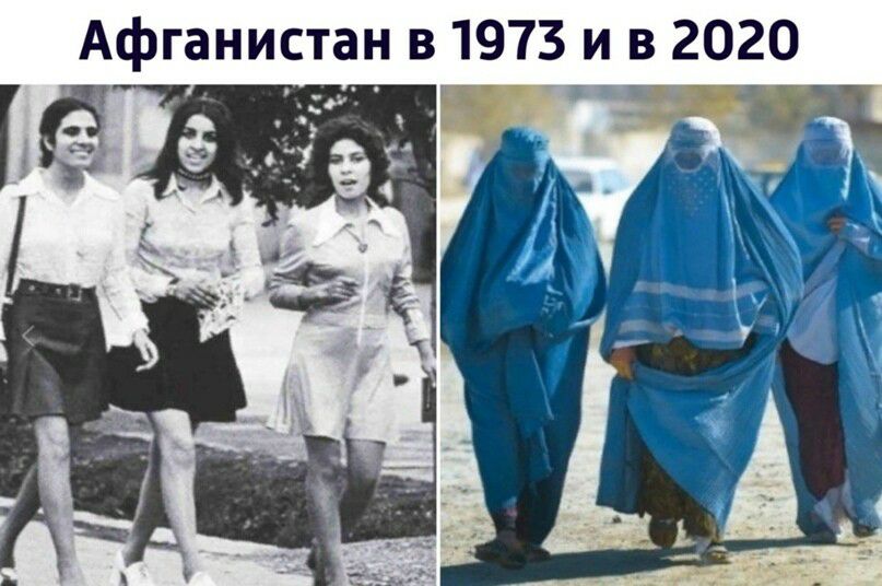 Афганистан в 1973 и в 2020