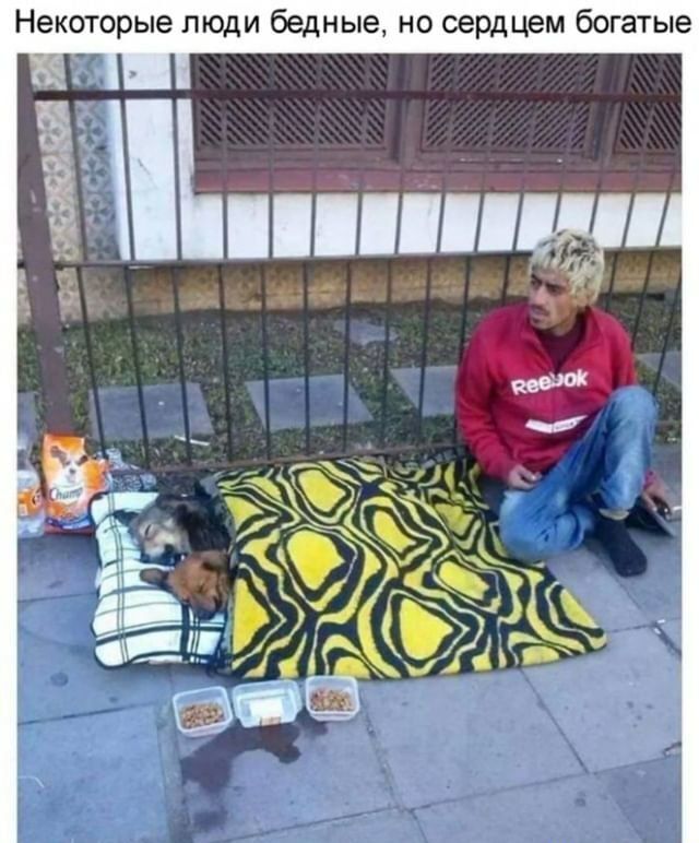 Некоторые люди бедные, но сердцем богатые