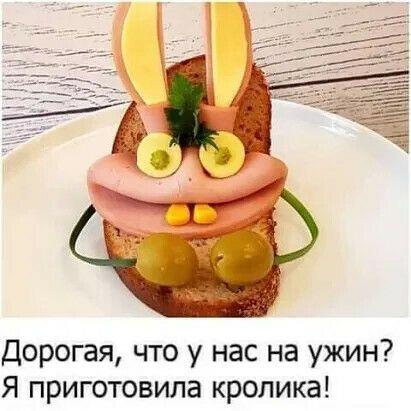 Дорогая что у нас на ужин Я приготовила кролика