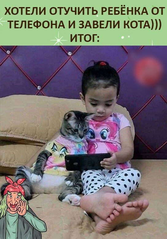 ХОТЕЛИ ОТУЧИТЬ РЕБЁНКА ОТ ТЕЛЕФОНА И ЗАВЕЛИ КОТА