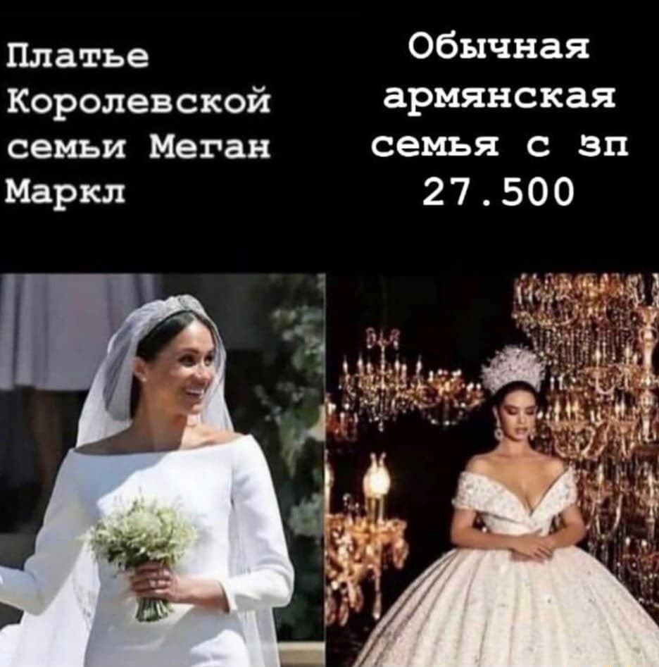 Платье Обычная Королевской армянская семьи Меган семья с зп Маркл 27500