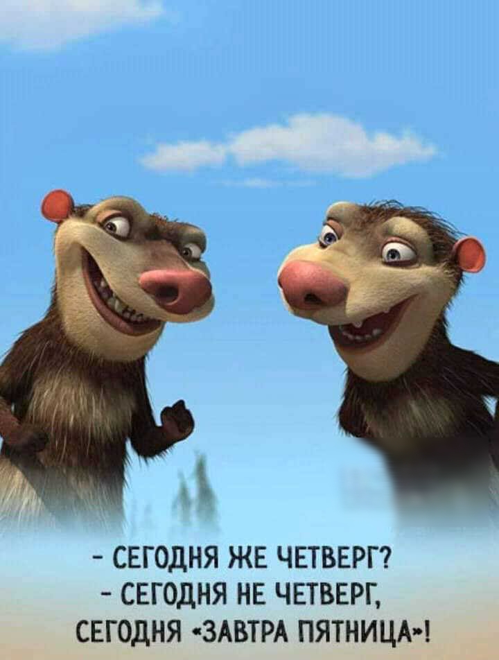 СЕГОДНЯ ЖЕ ЧЕТВЕРГ СЕГОДНЯ НЕ ЧЕТВЕРГ СЕГОДНЯ ЗАВТРА ПЯТНИЦА