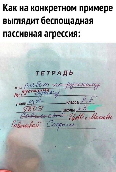 Как на конкретном примере выглядит беспощадная пассивная агрессия ТЕТРАДЬ Ы игру 3