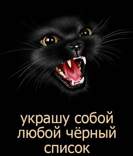 украшу собой любой чёрный список
