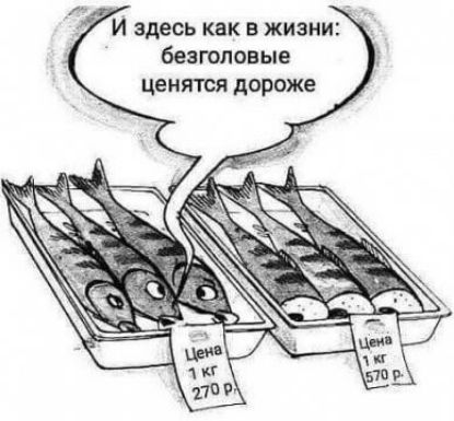 и здесь как в жизни безголовые ценятся дороже