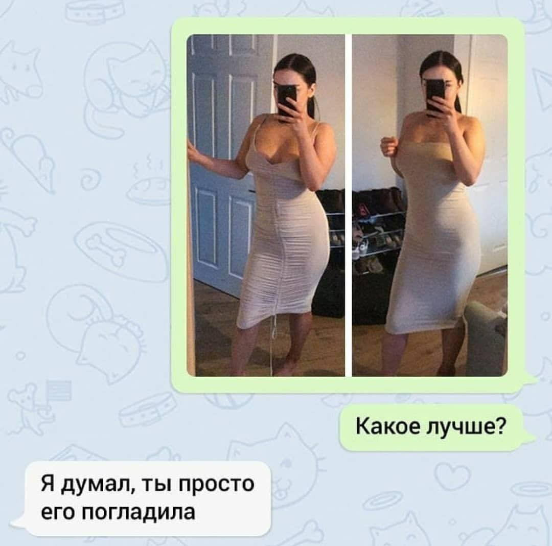 Какое лучше Я думал ты просто его погладила