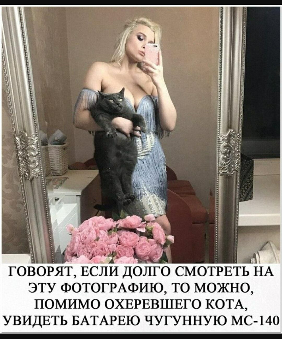 и __ ГОВОРЯТ ЕСЛИ ДОЛГО СМОТРЕТЬ НА ЭТУ ФОТОГРАФИЮ ТО МОЖНО ПОМИМО ОХЕРЕВШЕГО КОТА УВИДЕТЬ БАТАРЕЮ ЧУГУННУЮ МС 140