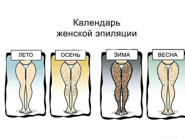 Календарь женской эпиляции П ЕТО