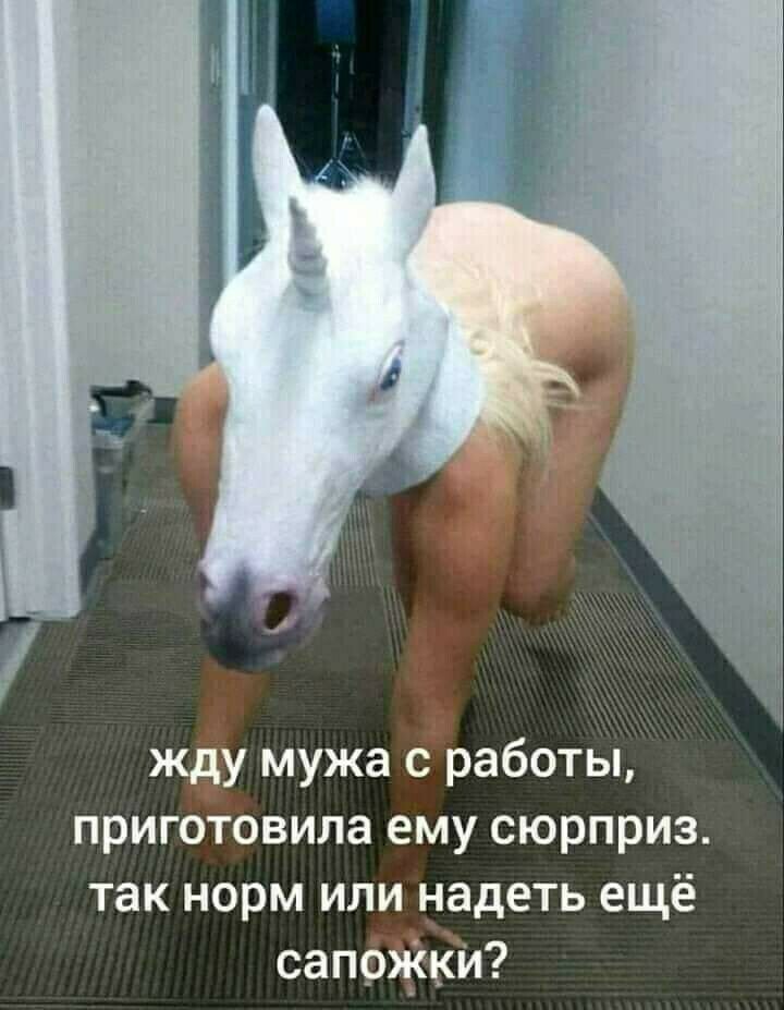 жду мужа с работы приготовила ему сюрприз так норм или надеть ещё сапожкт