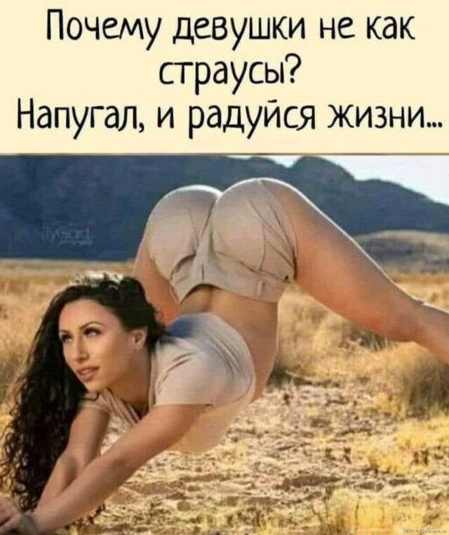 Почему девушки не как страусы Напугал и радуйся жизни