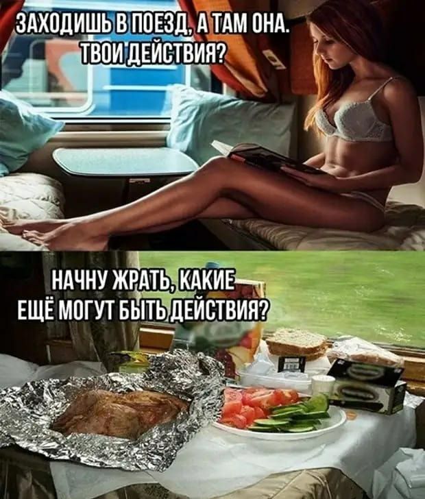 ЗАХПДИТШЬи В ПОЕЗД А ТАМ ПНА НАЧНУ ЖРАТЬЁКАКИЕ г_ ЕЩЁ МОГУТ БЫТЬ ДЕИБТВИН
