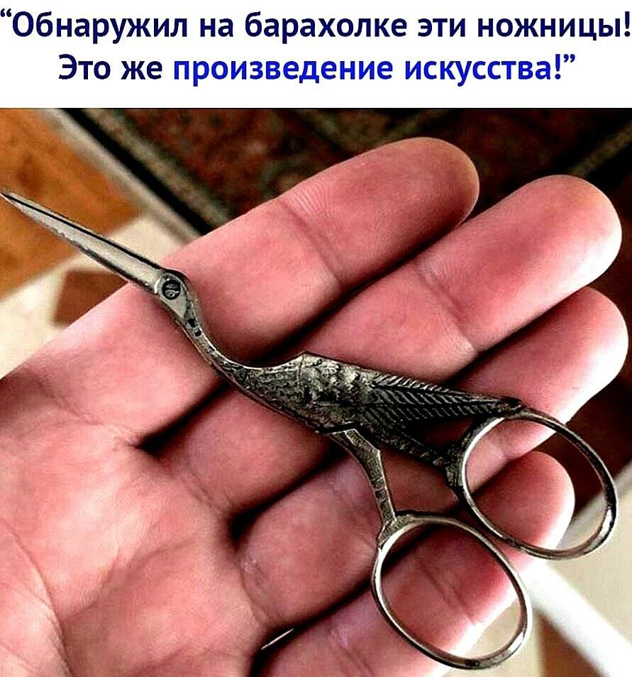 Обнаружил на барахолке эти ножницы Это же произведение искусства