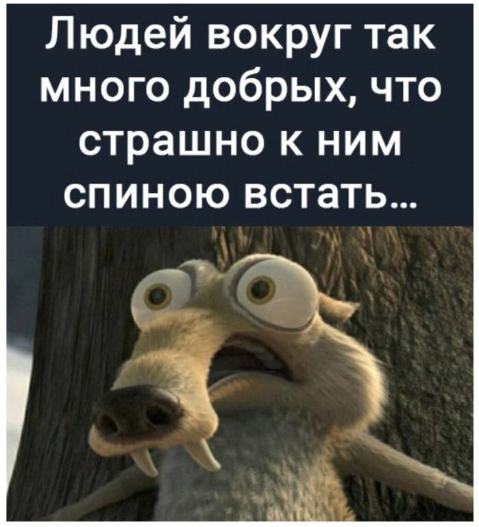 Людей вокруг так много добрых что страшно к ним спиною встать
