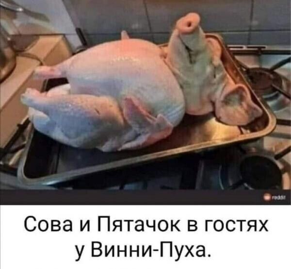 Сова и Пятачок в гостях у Винни Пуха