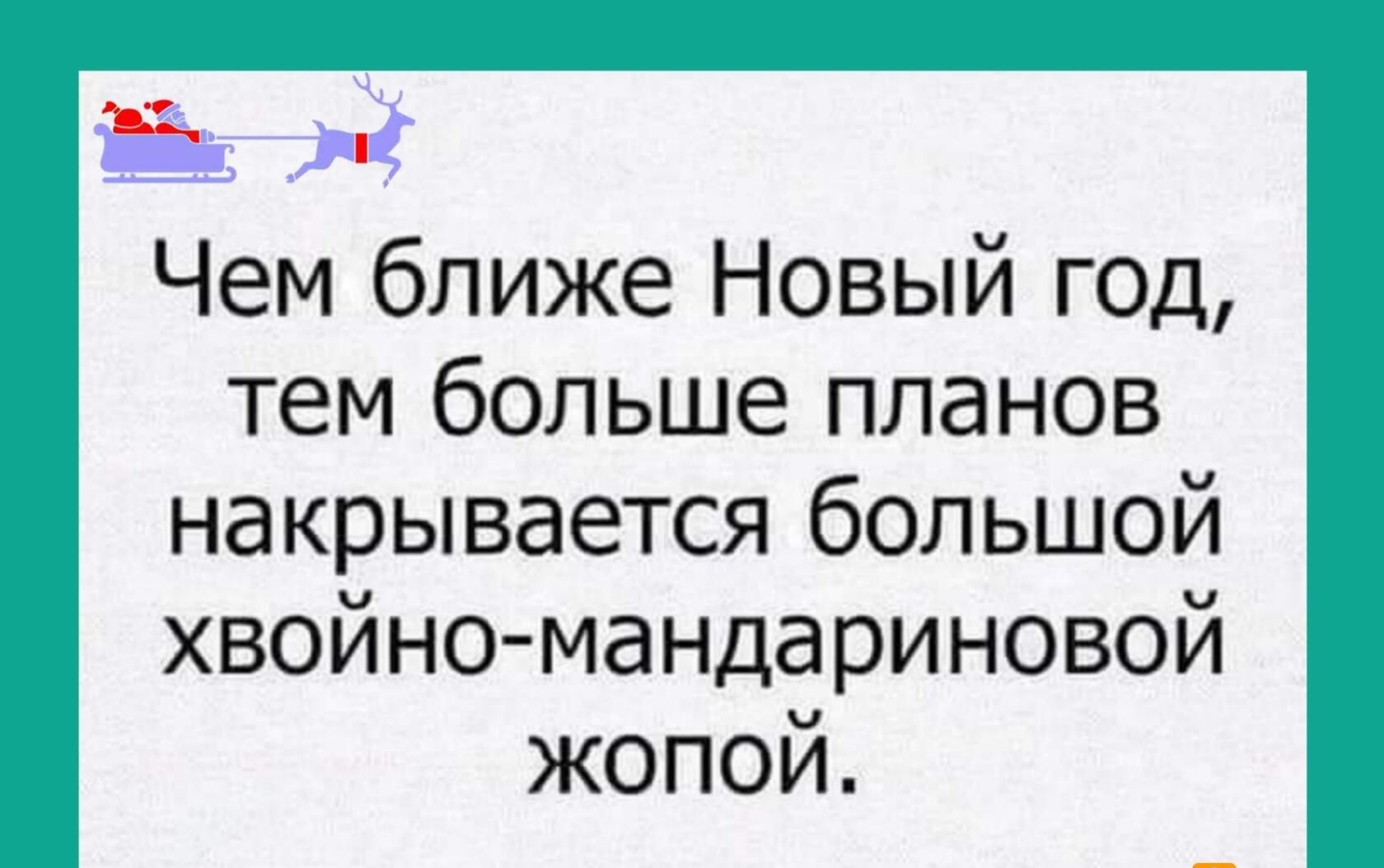 Чем ближе Новый год тем больше планов накрывается большой хвойно  мандариновой жопой - выпуск №1221150