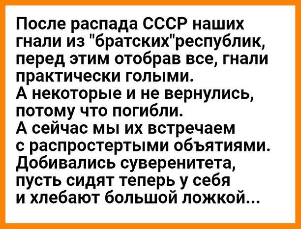 После распада ссср наших гнали из 