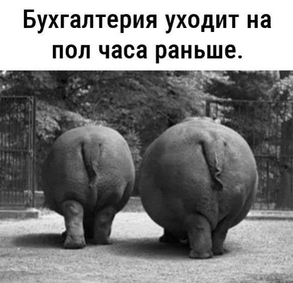 Бухгалтерия уходит на пол часа раньше