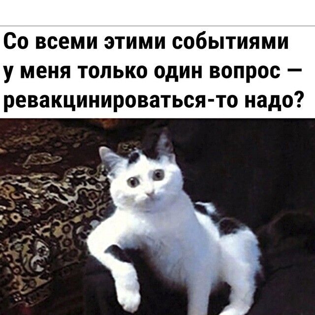 Со всеми этими событиями у меня только один вопрос ревакцинироваться то надо