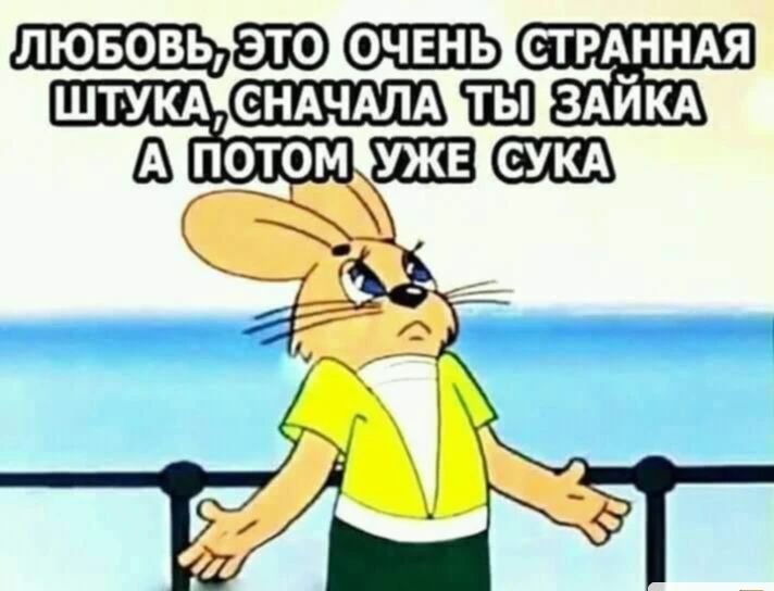 лювовьэ СТРАННАЯ ШТУКАЕЕЩШЕЗ ЗАЙКА