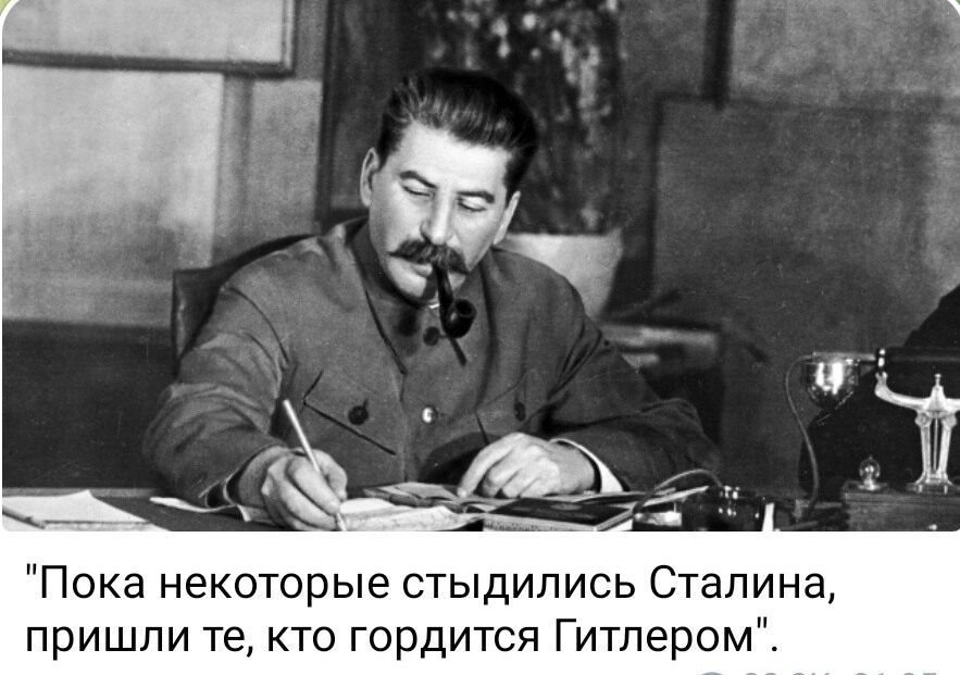 Пока некоторые стыдились Сталина пришли те кто гордится Гитлером