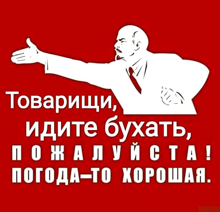 Товарищи идите бухать пожппийетд погоди то хорошдн