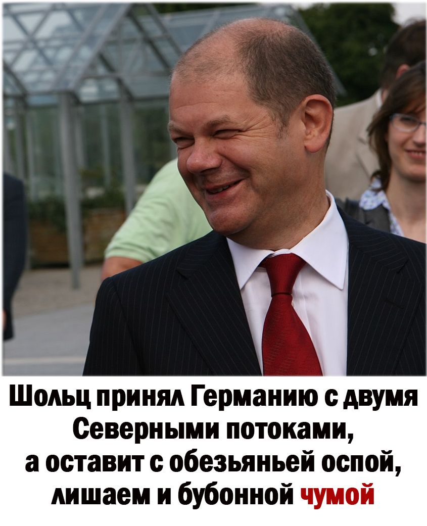 Шольц принял Германию двумя Северными потоками а оставит обезьяньей оспой лишнем и бубонной чумой