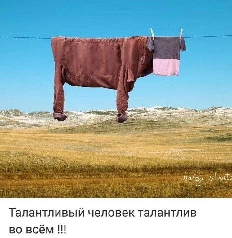 Талантливый человек талантлив во всём