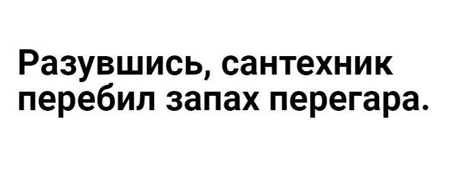 Разувшись сантехник перебил запах перегара
