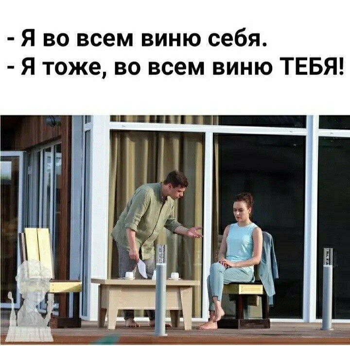 Я во всем виню себя Я тоже во всем виню ТЕБЯ