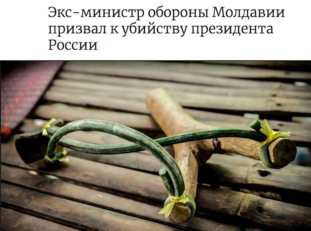 Эксминистр обороны Молдавии призвал к убийству президента России