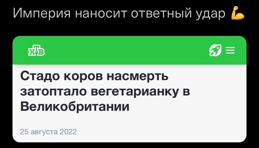 Империя наносит ответный удар Ь Стадо коров насмерть затоптало вегетарианку в Великобритании
