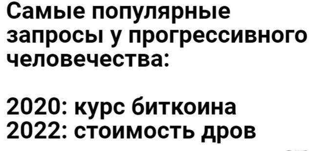 Самые популярные запросы у прогрессивного человечества 2020 курс биткоина 2022 стоимость дров