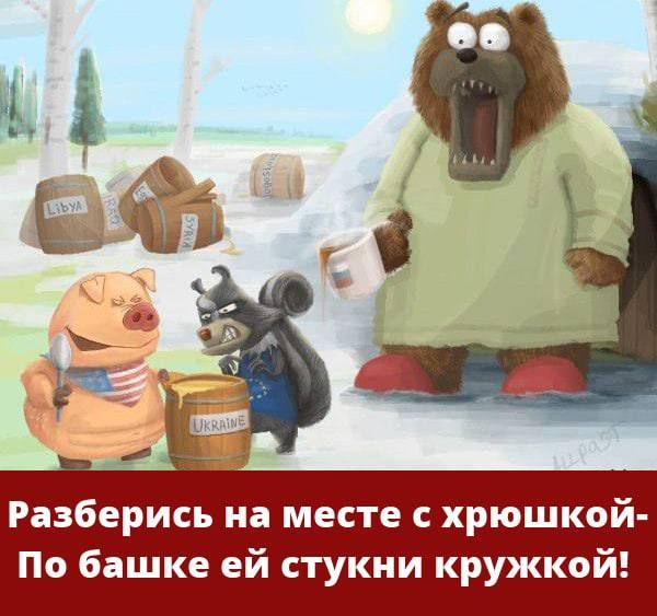 Разберись на месте хрюшкой По башке ей стукни кружкой