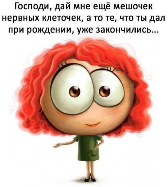 Господи дай мне ещё мешочек нервных клеточек а то те что ты дал при рождении уже закончились