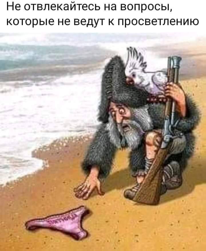 Не отвлекайтесь на ВОПРОСЫ которые не ведут К ПРОСВЕТЛЕНИЮ