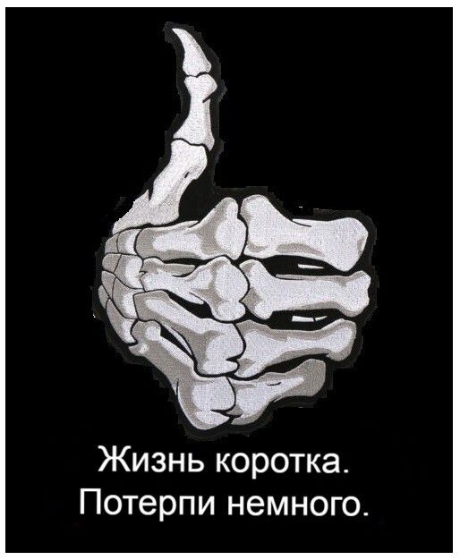 ё Жизнь коротка Потерпи немного